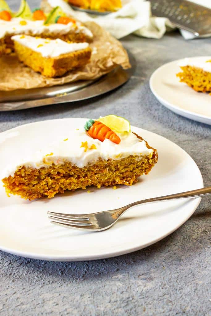 Vegan Almond Carrot Cake • Ve Eat Cook Bake