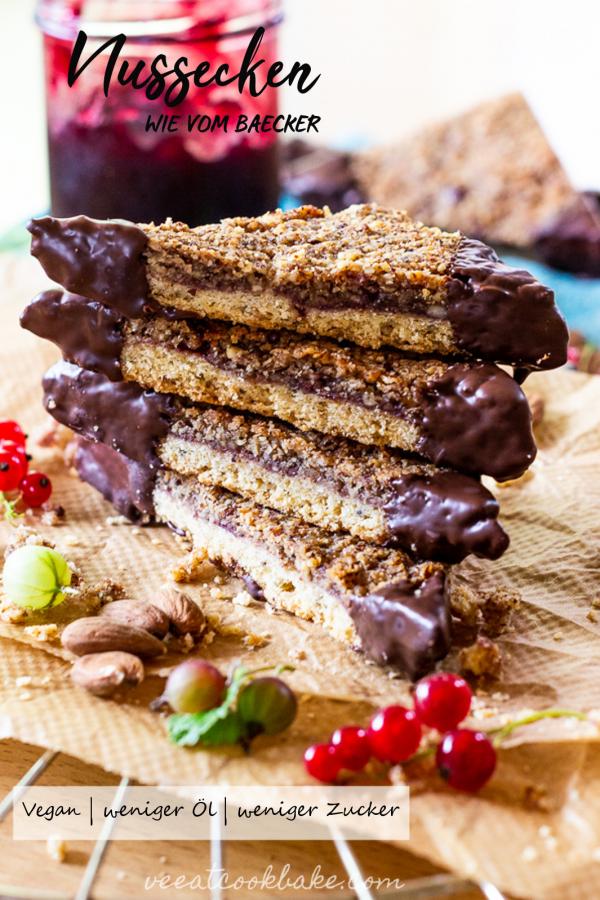 Vegane Nussecken die wie vom Bäcker schmecken