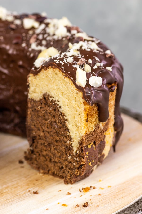 Easy Gluten Free Marble Bundt Cake