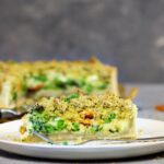 Vegan garden veggie quiche oilfree