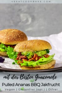 Veganer Pulled Ananas BBQ Jackfrucht (Pork) Burger mit der besten ...