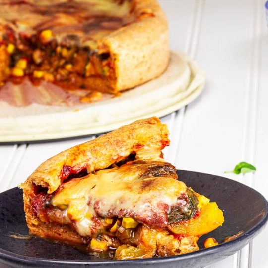 Chicago Style Vegan Deep Dish Pizza Ve Eat Cook Bake