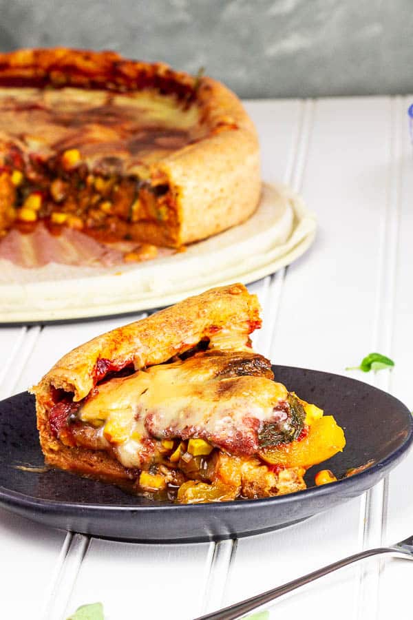 Chicago-Style Deep Dish Pizza Recipe • The Curious Chickpea