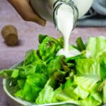Vegan Kebab with dairy-free garlic yogurt sauce
