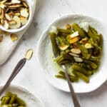 veganer grünen bohnensalat
