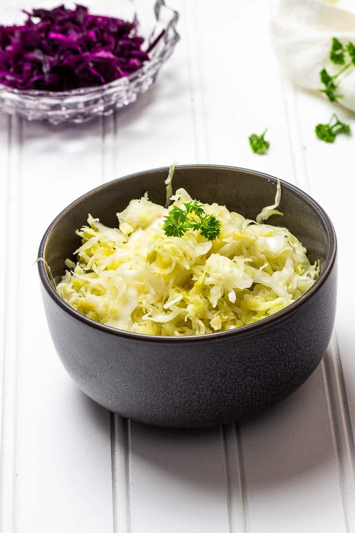 Vegan White Coleslaw: raw, oil-free, wfpb