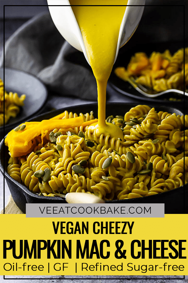 Vegan Cheesy Pumpkin Mac and Cheese