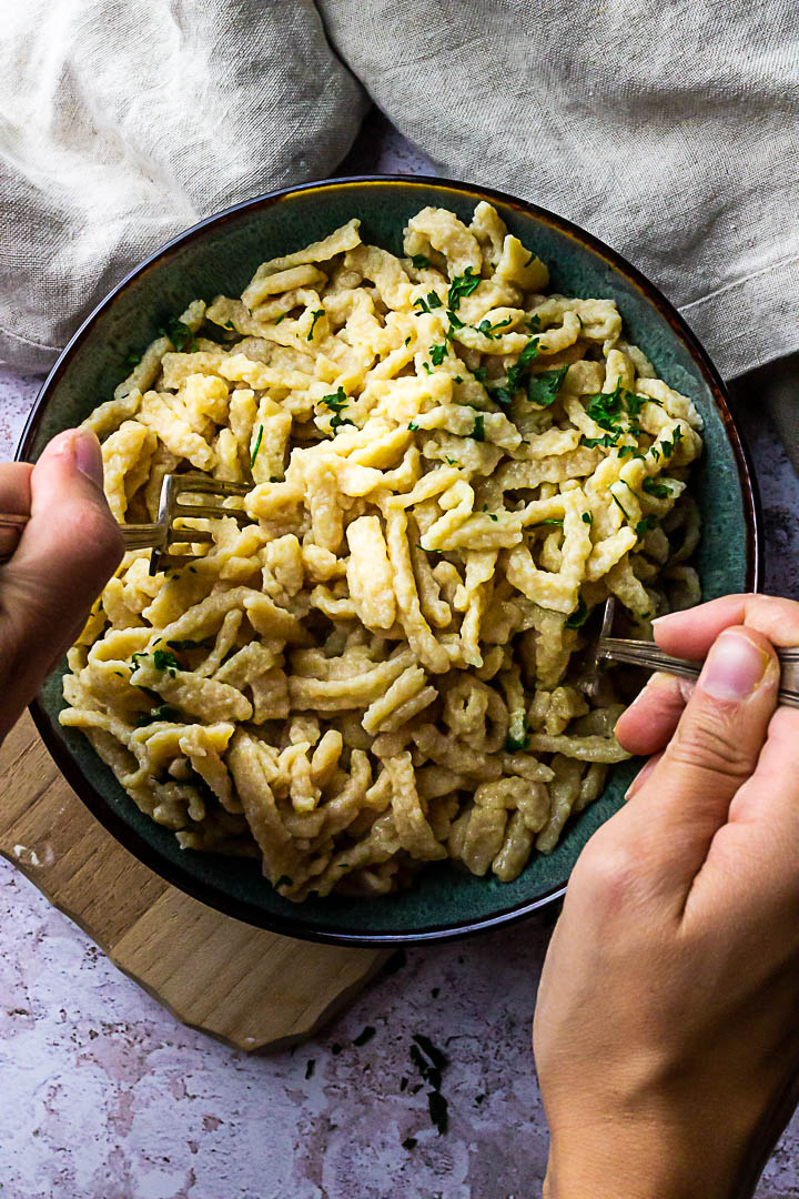 Homemade Vegan Spätzle from Scratch