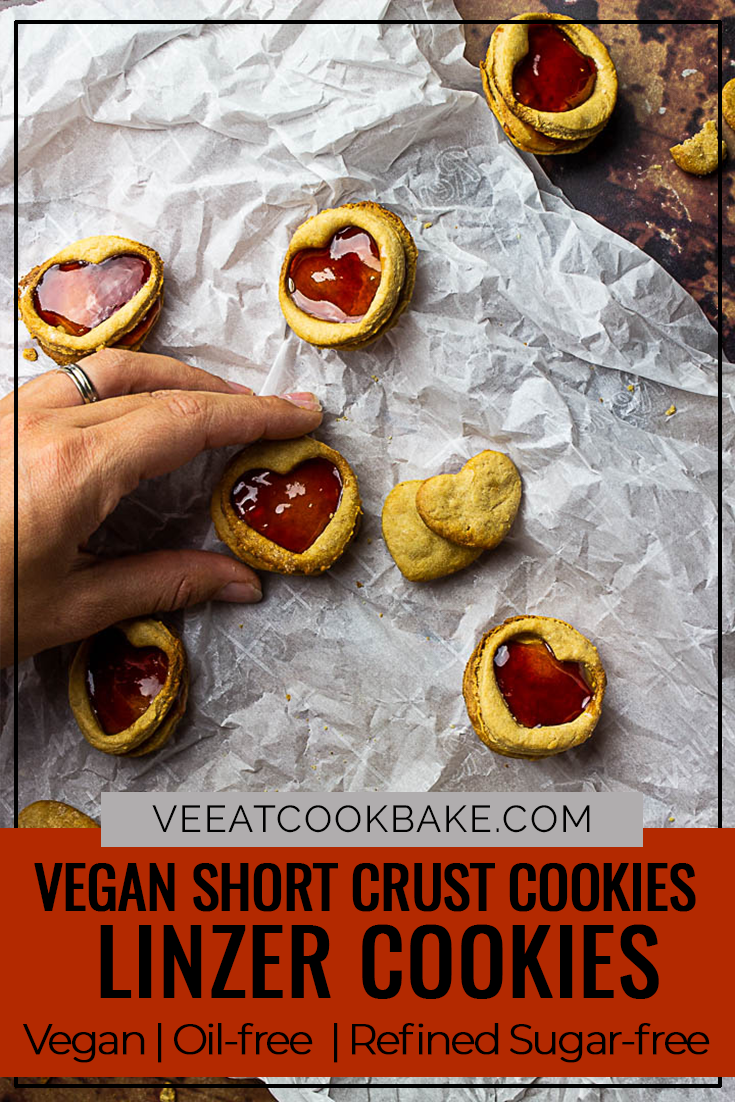 Vegan Linzer Cookies With Almond Flour Wfpb Shortbread Christmas Cookies Ve Eat Cook Bake