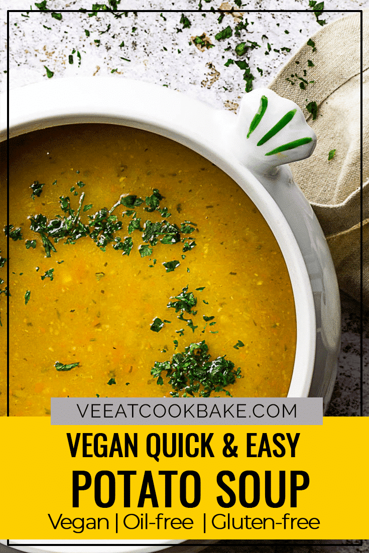 Vegan Potato Soup - Ve Eat Cook Bake