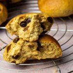 Fluffy soft vegan whole wheat chocolate brioche buns. (wfpb)
