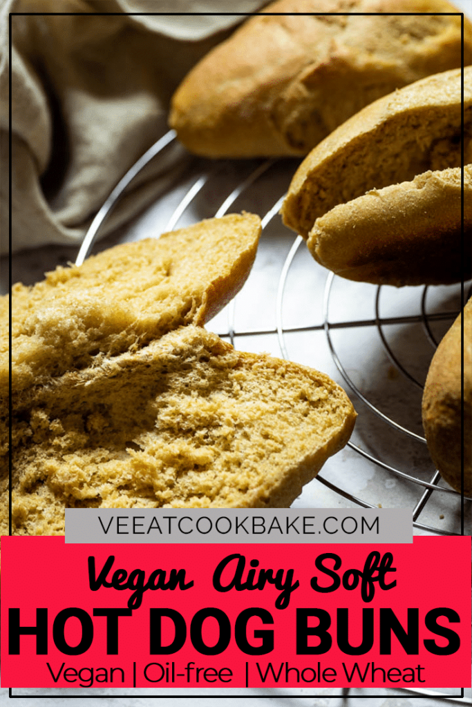 Vegan 100 Whole Wheat Hot Dog Buns (Burger Buns) wfpb Ve Eat Cook Bake