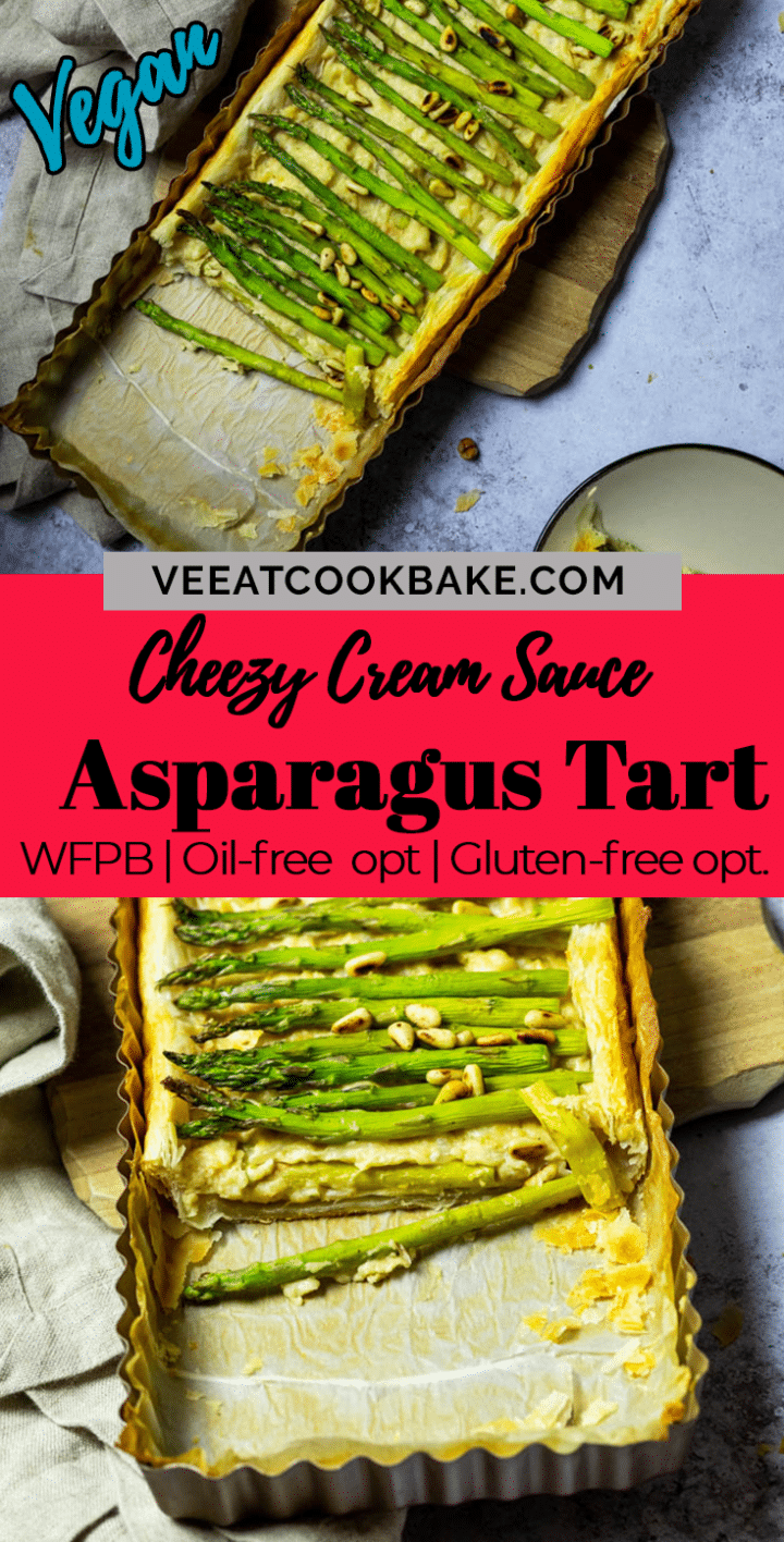 Vegan Asparagus Tart (wfpb opt) Ve Eat Cook Bake