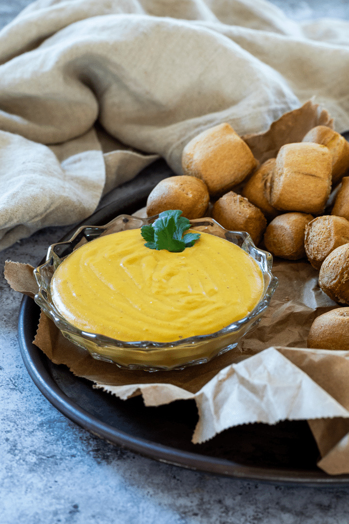 Big Bowl of vegan Nacho Cheese Dip