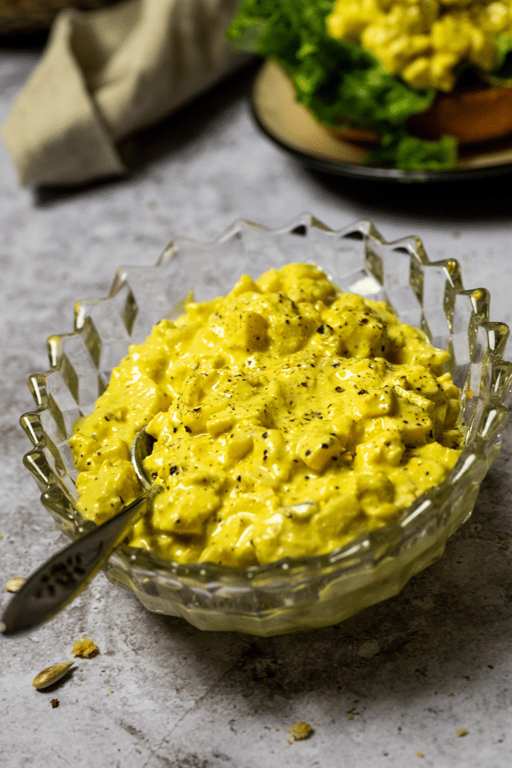 Vegan Egg Salad in a bowl