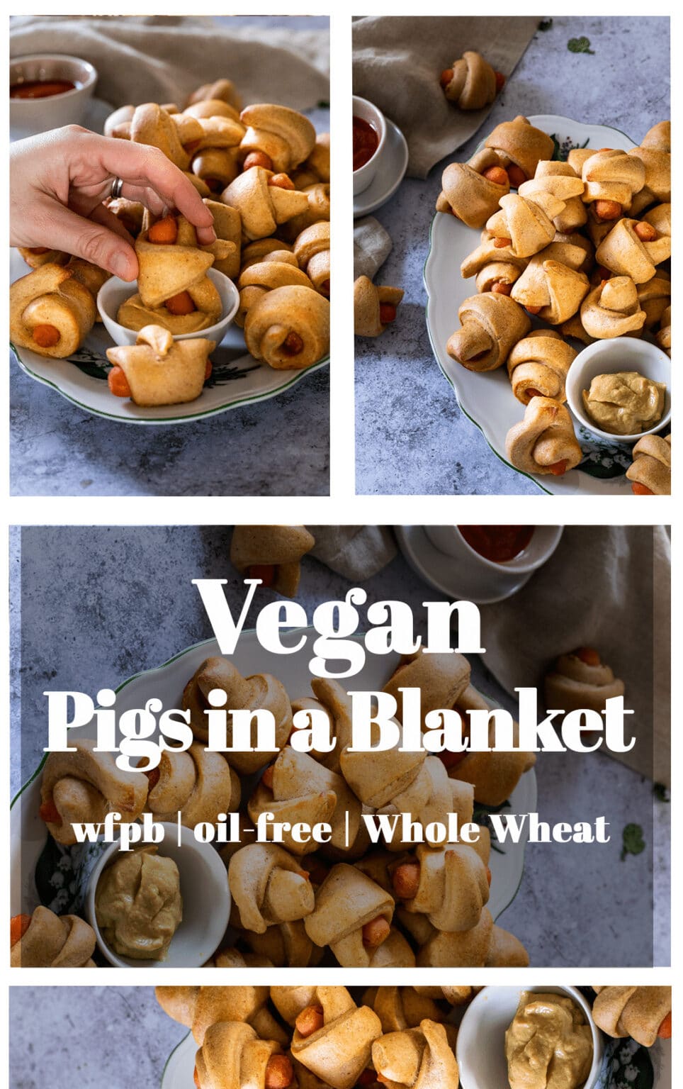 Vegan Mini Carrots in a Blanket (Pigs in a Blanket) wfpb Ve Eat