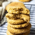 Close up of vegan snickerdoodles