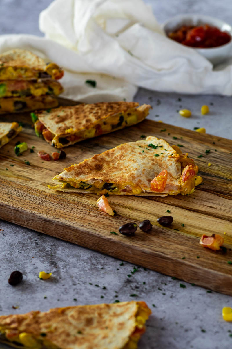 Ölfreie Vegane Quesadillas