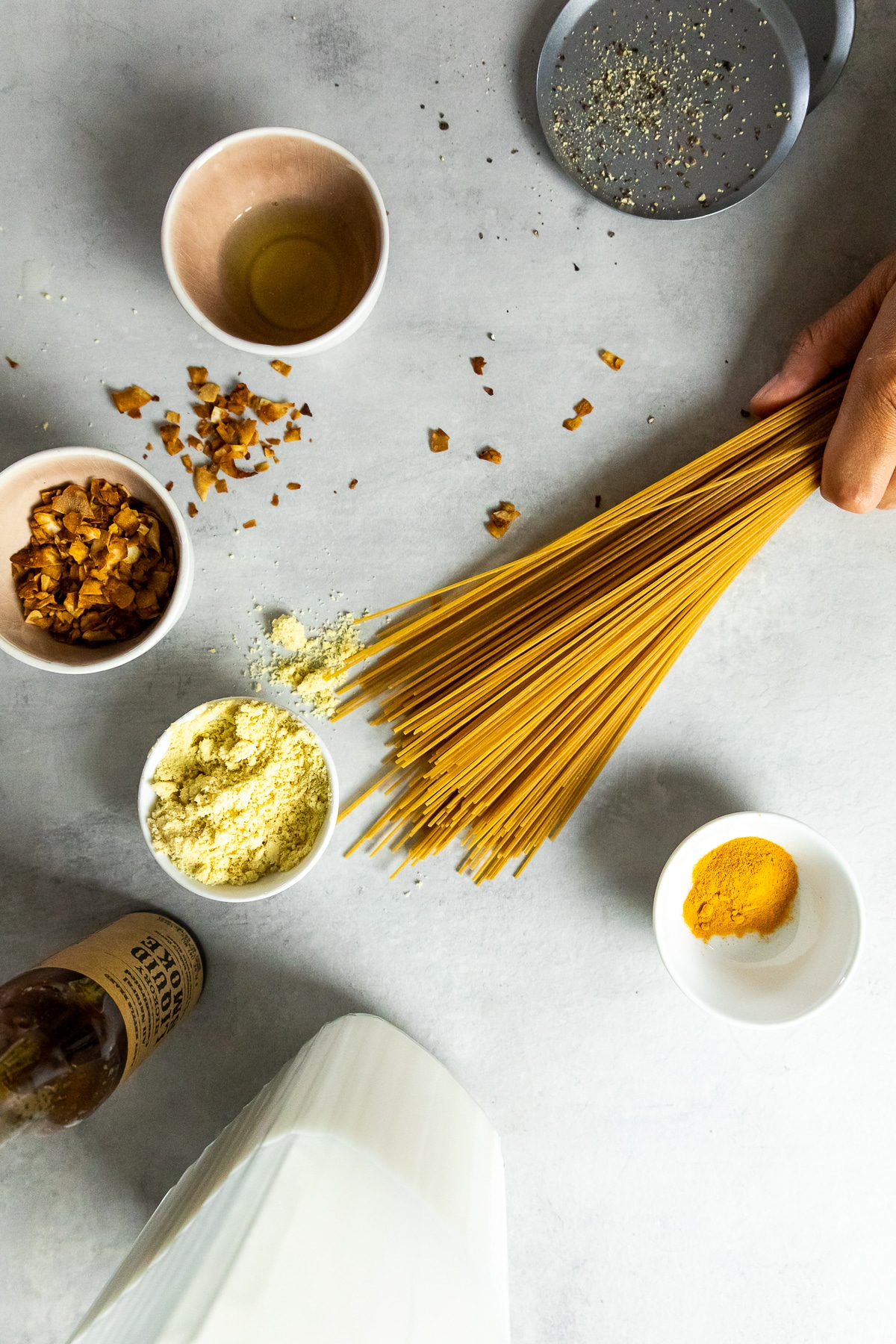 Ingredient Shot of Carbonara