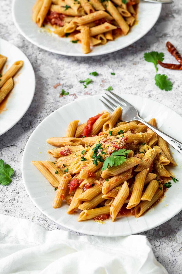 Vegan Pasta Arrabiata Recipe - Ve Eat Cook Bake