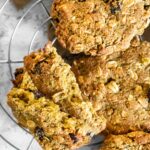 Close Up of the vegan oat cookies