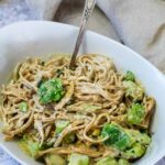 Alfredo Pasta bowl with fork