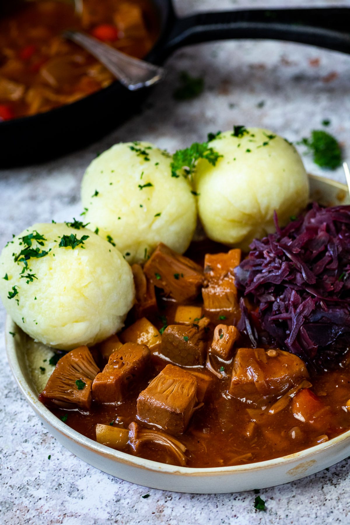 Zutatenaufnahme für die veganen Fisch-Tacos