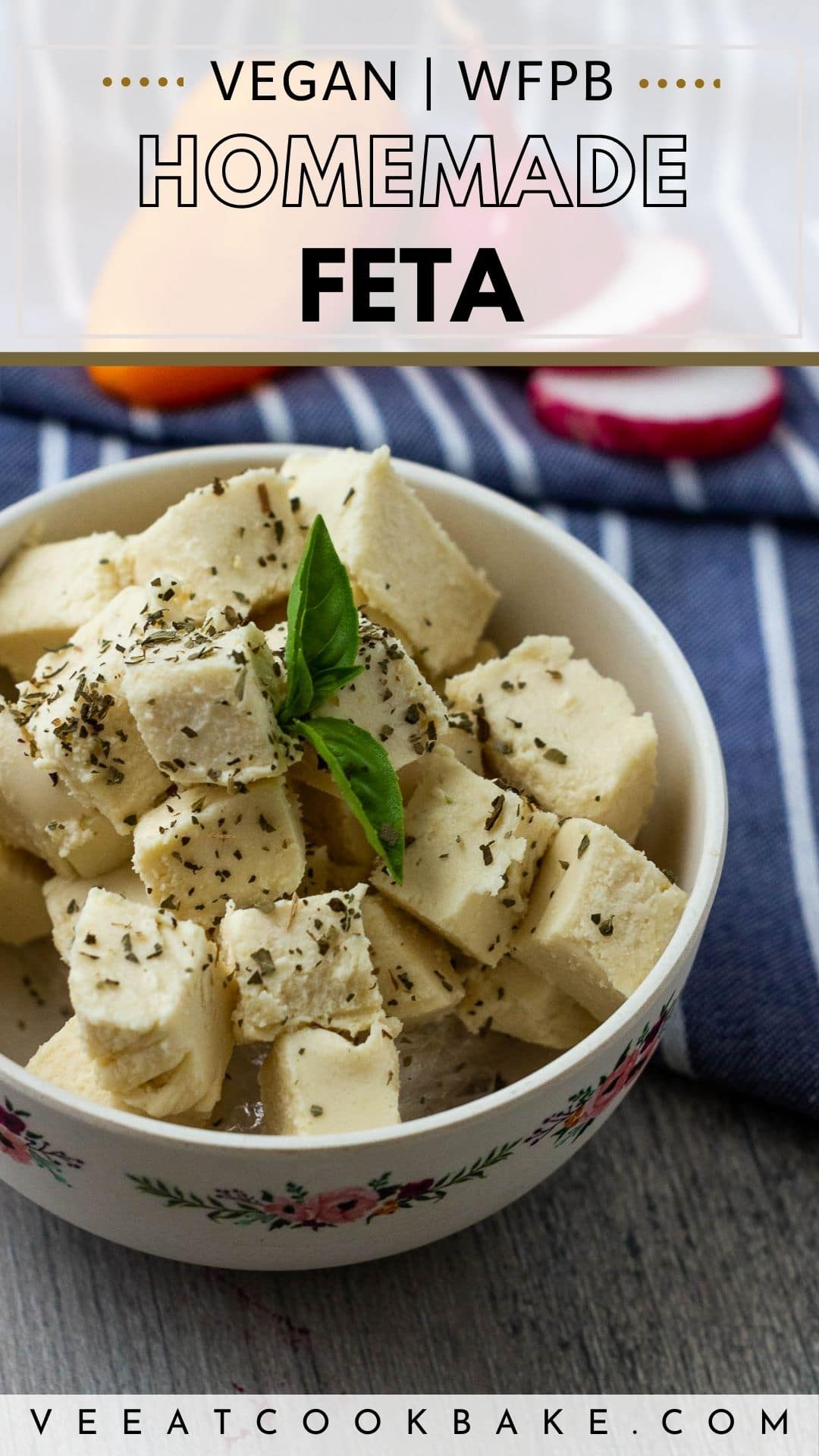 vegan Feta Pin for Pinterest with Text