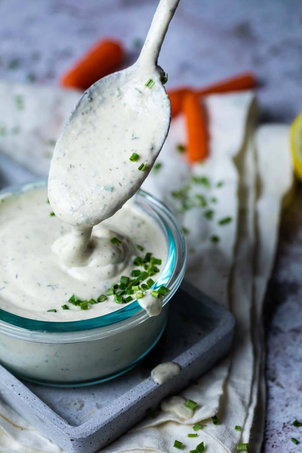 Healthy Vegan Ranch Dressing Recipe (oil free, no Mayo) - Ve Eat Cook Bake